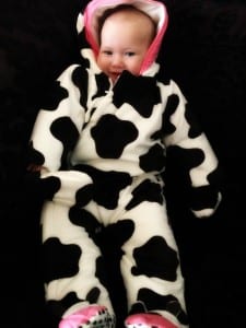 Aria cow snowsuit