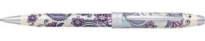 Cross purple orchid rollerball