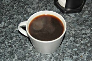 Cup of Aeropress coffee