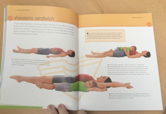 Yoga and your child inside the book