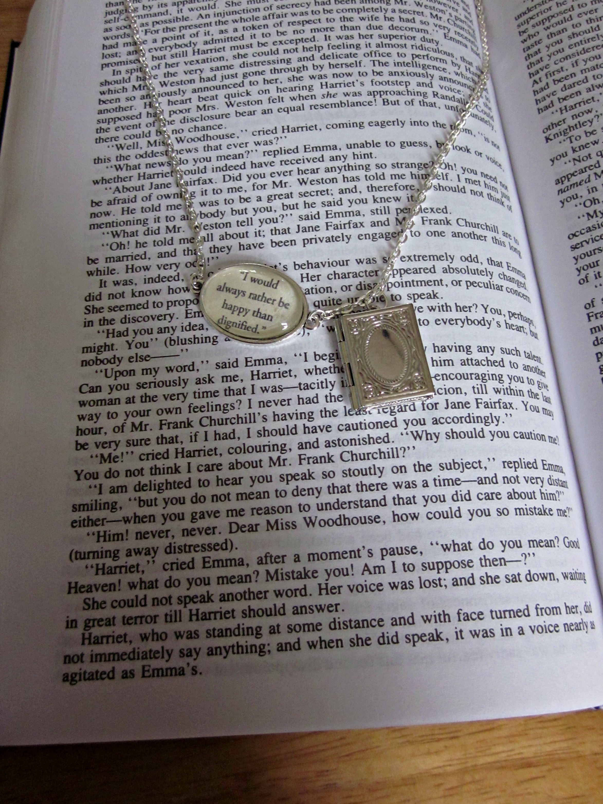 locket library on a book