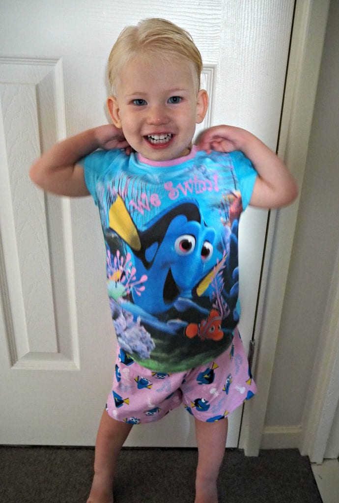 Aria-George-Asda-Nemo-pajamas