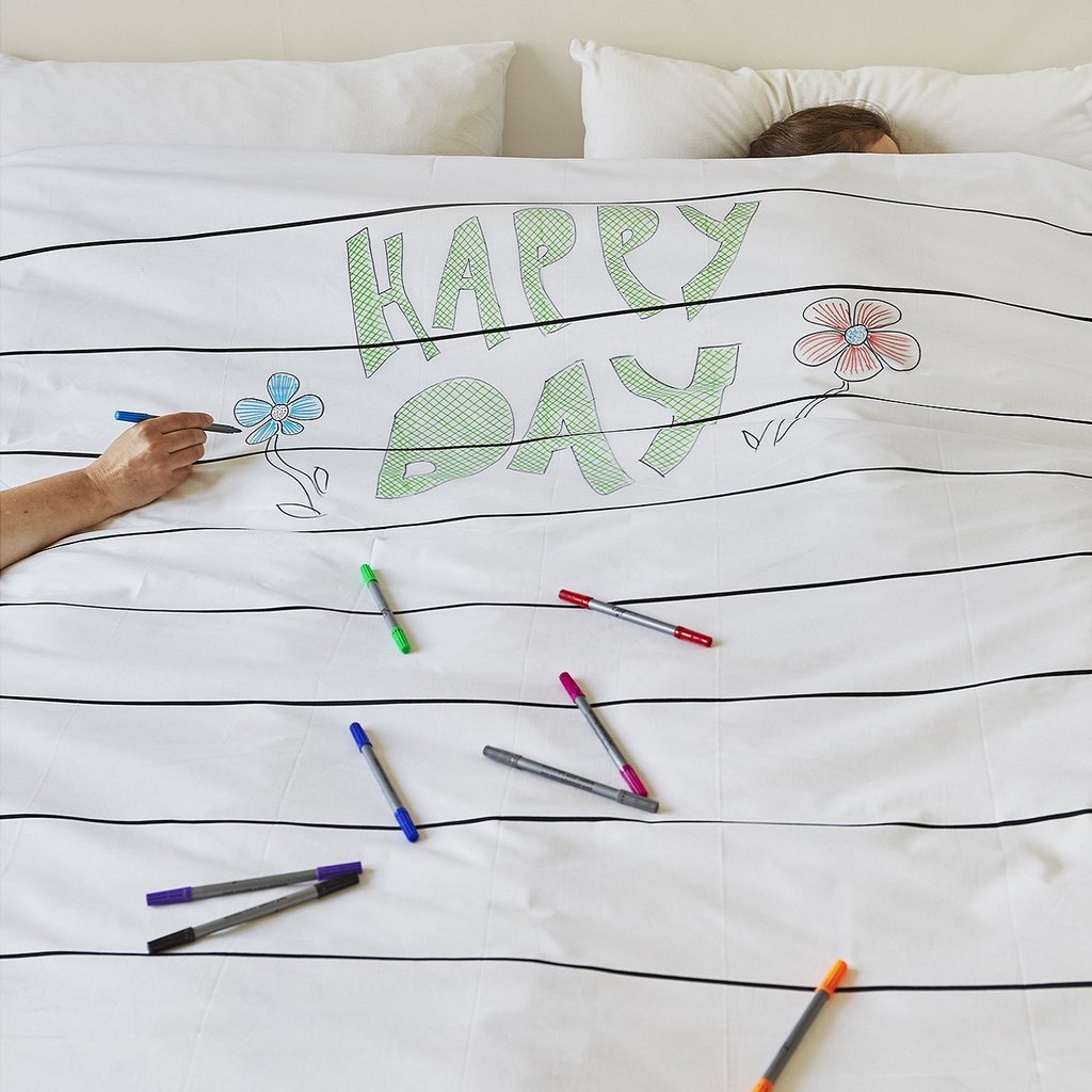 eat sleep doodle duvet set