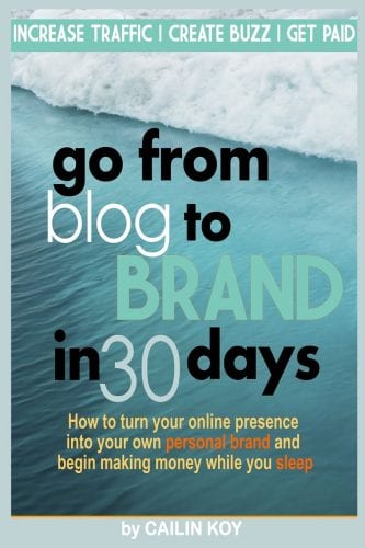 go from blog to brand in 30 days