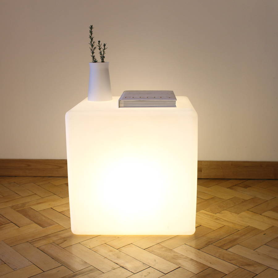 Made to Last - One-Foot-Taller-Cube-Lamp-Side-Table