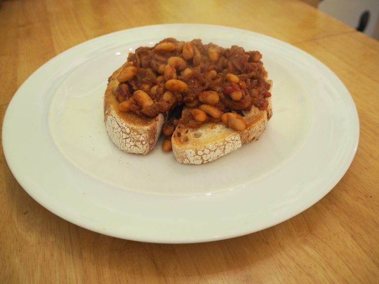 Jamie Oliver posh beans on toast