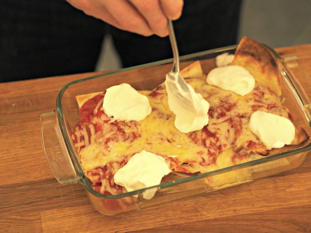  Simple Nachos Recipe - add sour cream