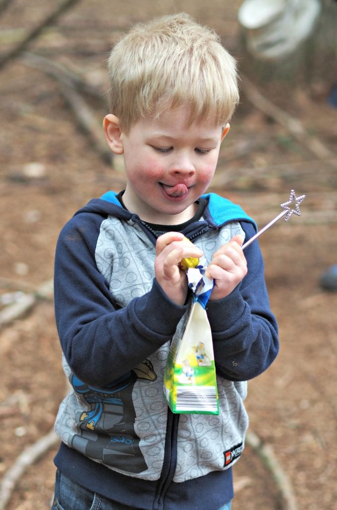 A Disney, Tesco and Hallmark Princess Party - Logan wand and chocolate