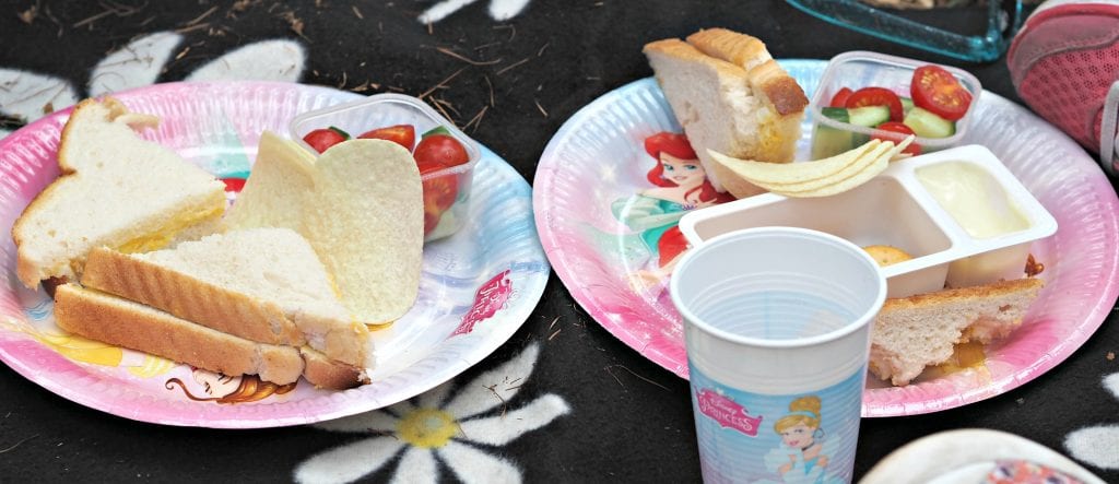 A Disney, Tesco and Hallmark Princess Party - picnic food