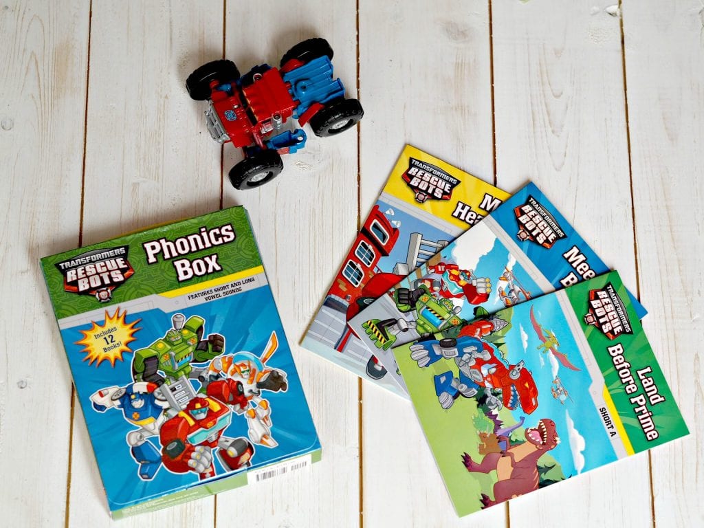 Encouraging My Son to Read with Transformers Phonics Books