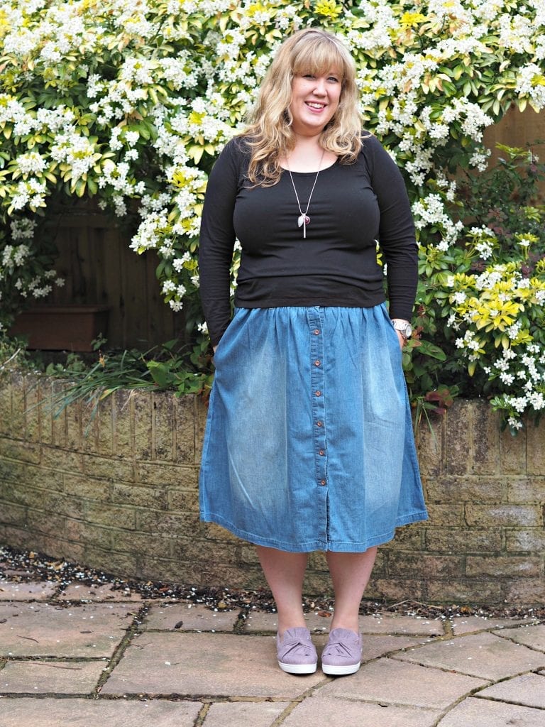 Simply Be Vintage Denim Midi Skirt