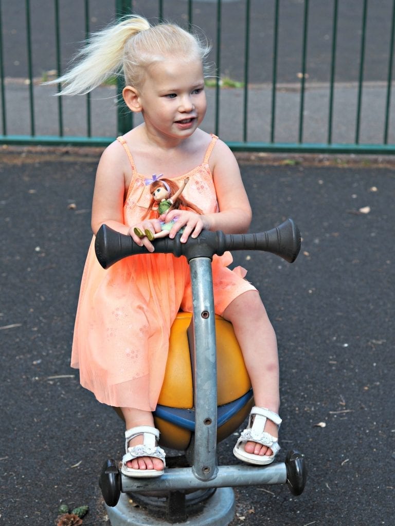Lottie Doll on the bouncer
