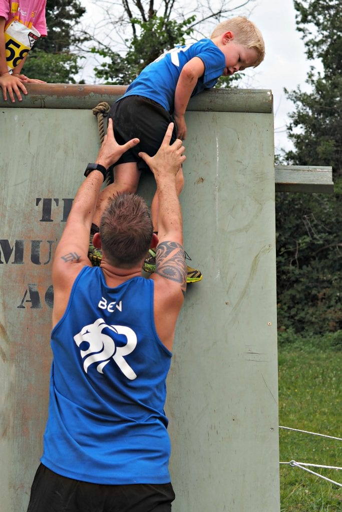  Muscle Acre July 2017 - Logan climbing over A frame