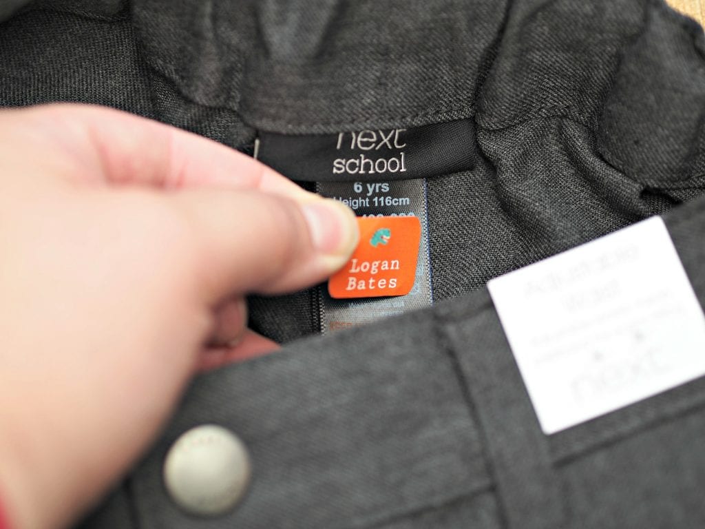  Petit Fernand Personalised Name Labels - applying to shorts