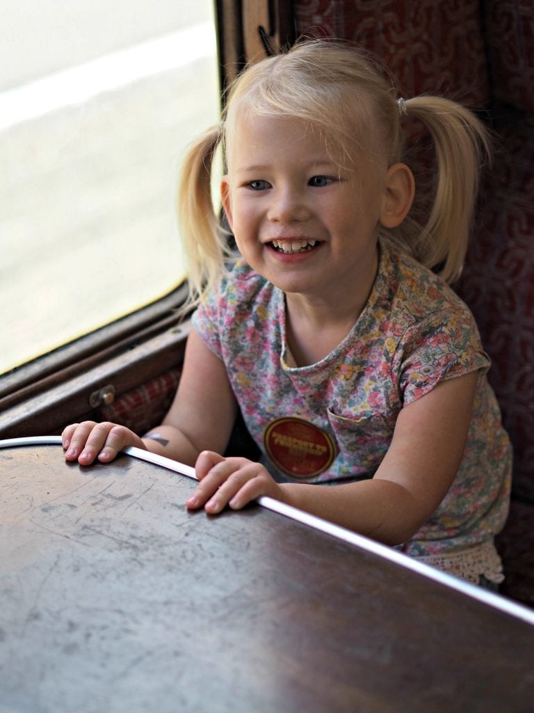  Day out with Thomas at the Watercress Line - Aria on the train