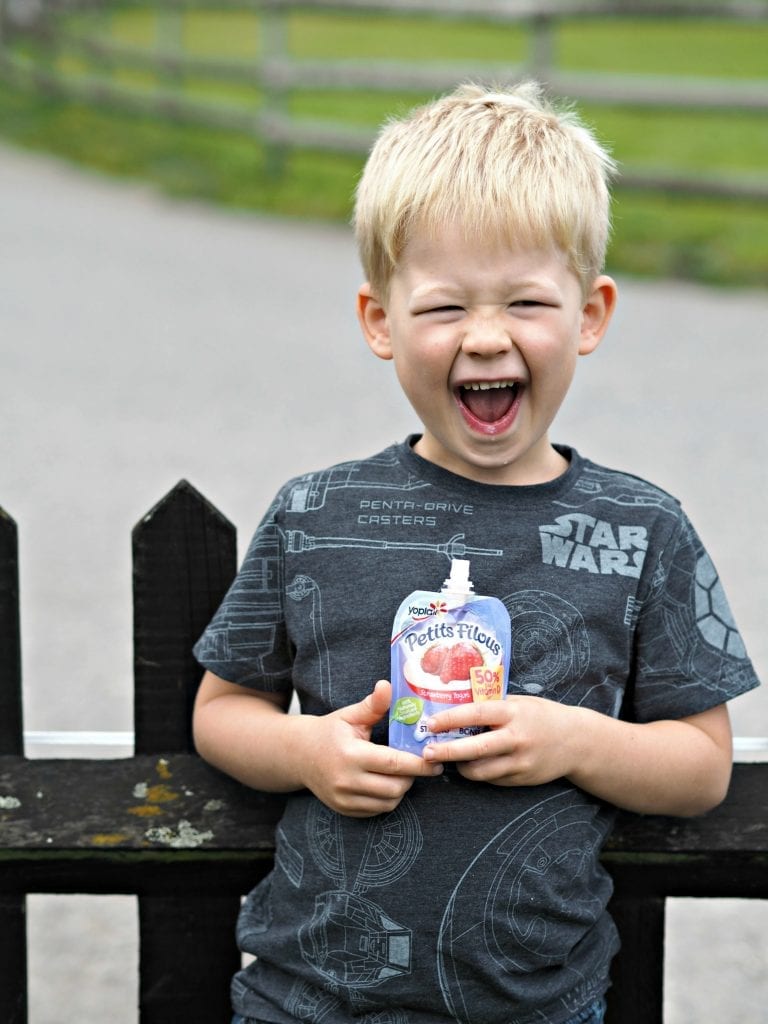 Getting-Vitamin-D-in-Your-Diet-with-Petits-Filous-Logan-with-fun-face-and-pouch