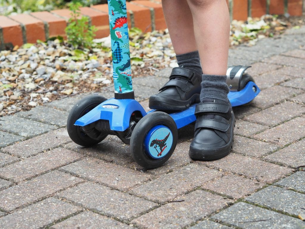 Start-rite Aqua Warrior Boys School Shoes - shoes on a scooter