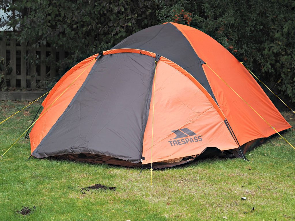  Trespass Ghabhar 4-Person Tent Review - tent erected