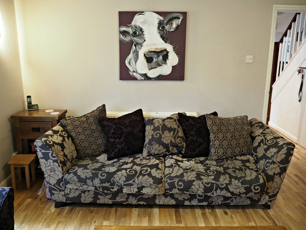 Current sofa and Caroline Walker painting
