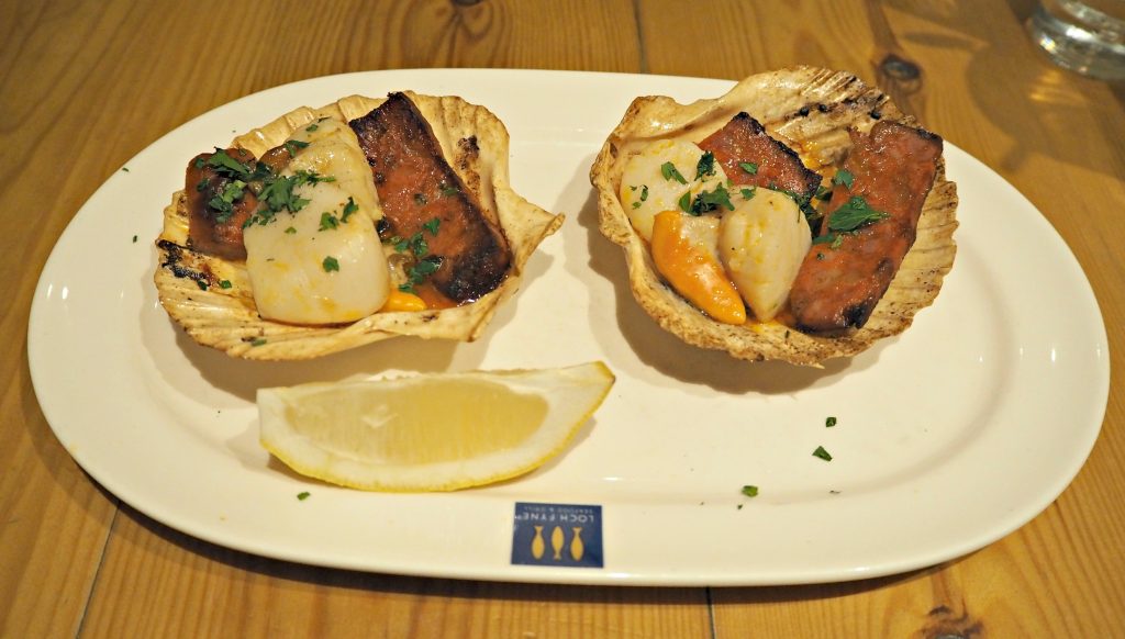 Trying Swapping Fish for Turkey this Year with Loch Fyne - starter Scottish king scallops