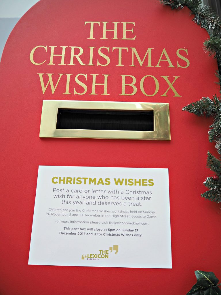 What's on at the Lexicon this Christmas in Bracknell - Lexicon Christmas Wishes Box