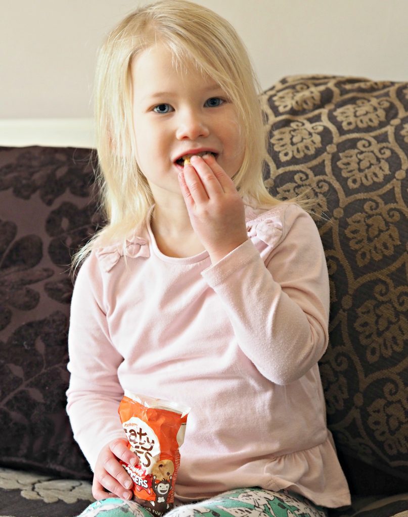  Jammie Dodger Oaty Bites - A Healthier Snack for Children - Aria taking a bite