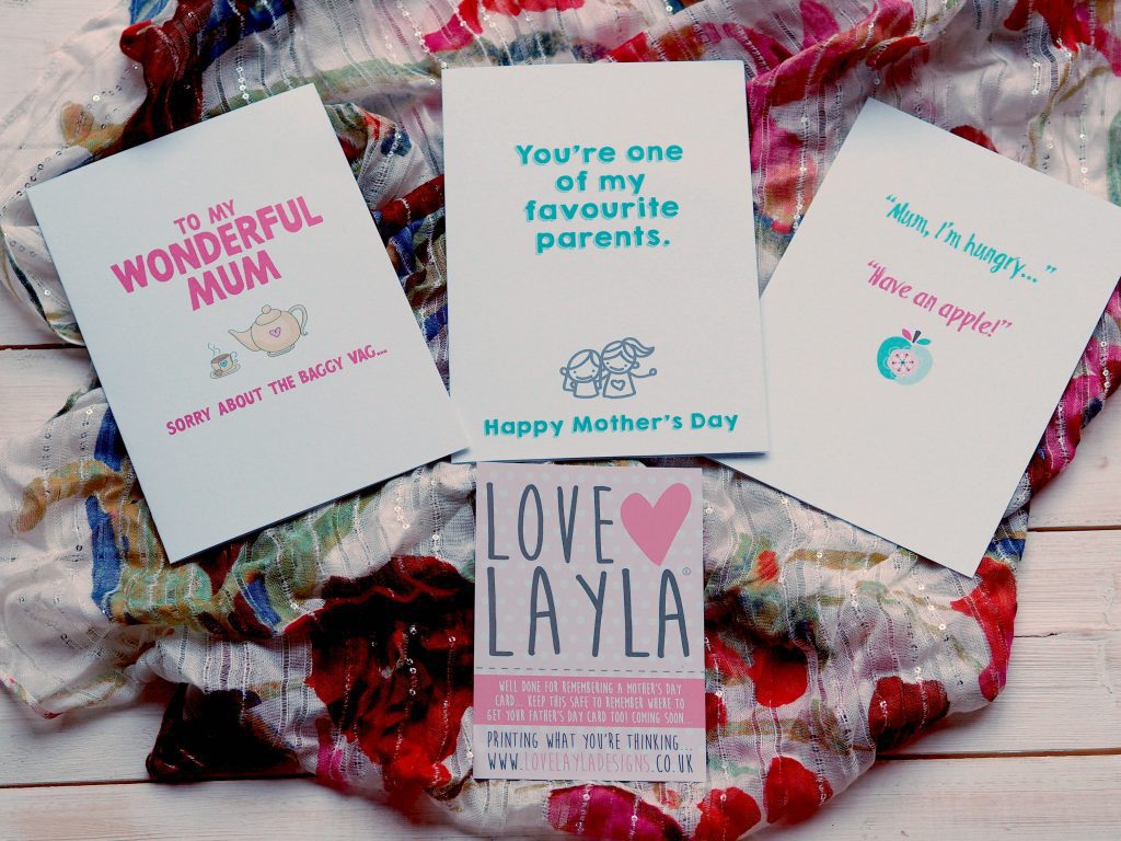 Raising a Smile on Mother's Day with Love Layla - Mother's Day cards 2