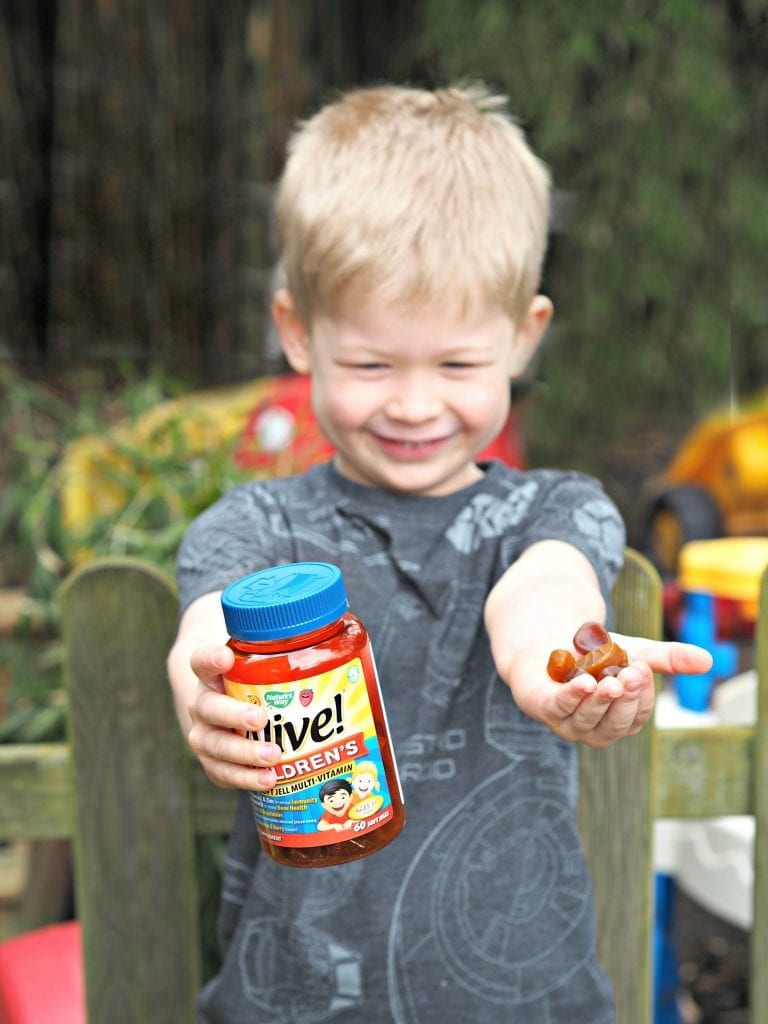 Tips for Keeping your Family Healthy - Logan with Alive! vitamins