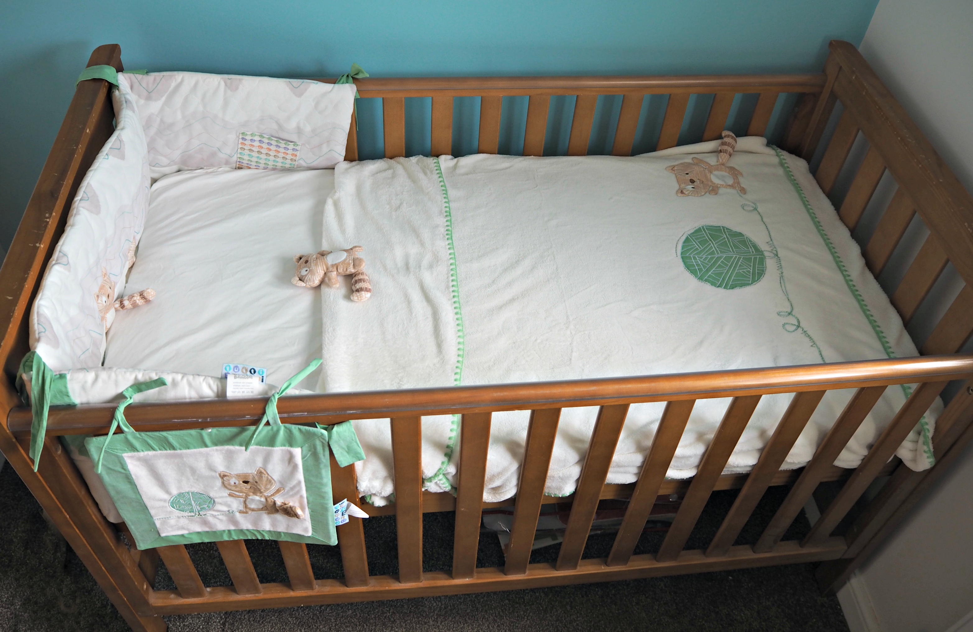 Getting Bodhi's Nursery Ready with Kiddies Kingdom - bedding bale 2