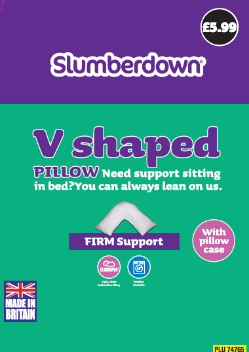 Slumberdown V-Shape Pillow (5.99)