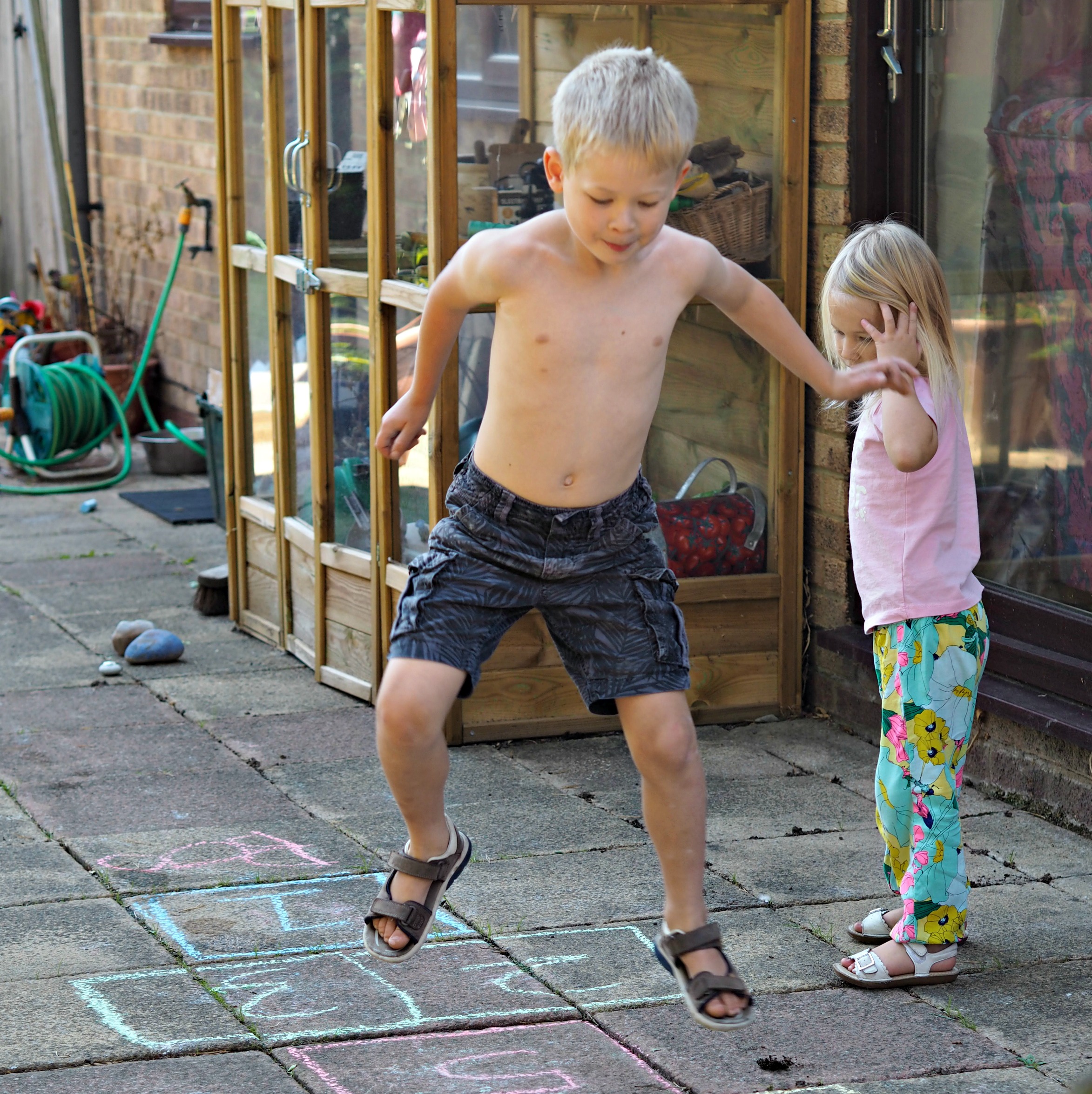 Things We Did Summer Holidays - 2018 - Logan hopscotch