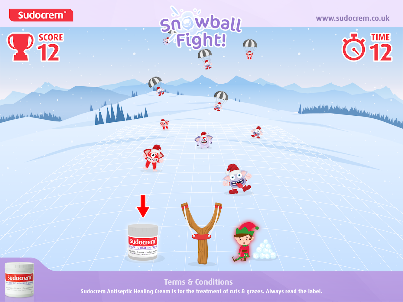 Sudocrem Snowball Game