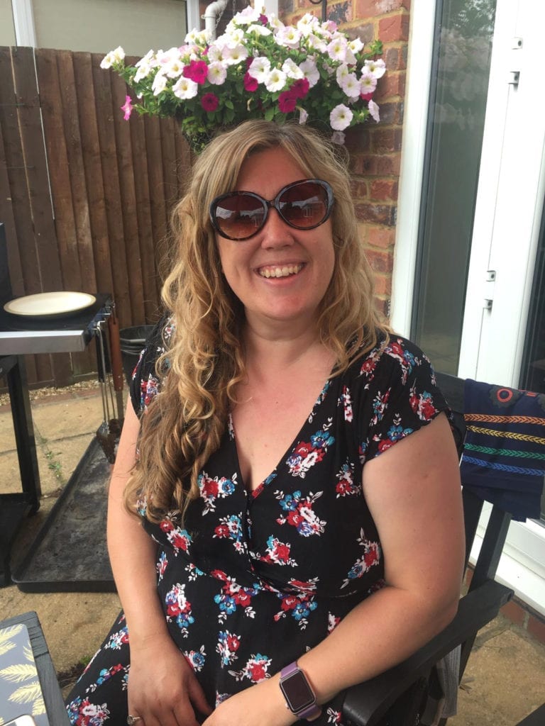 Lovely Things July 2019 - me at Mum and Dad's bbq