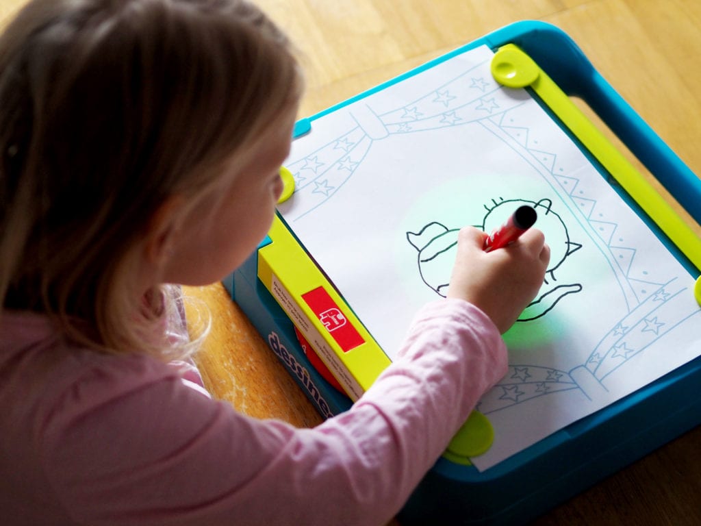 Aria drawing a cat