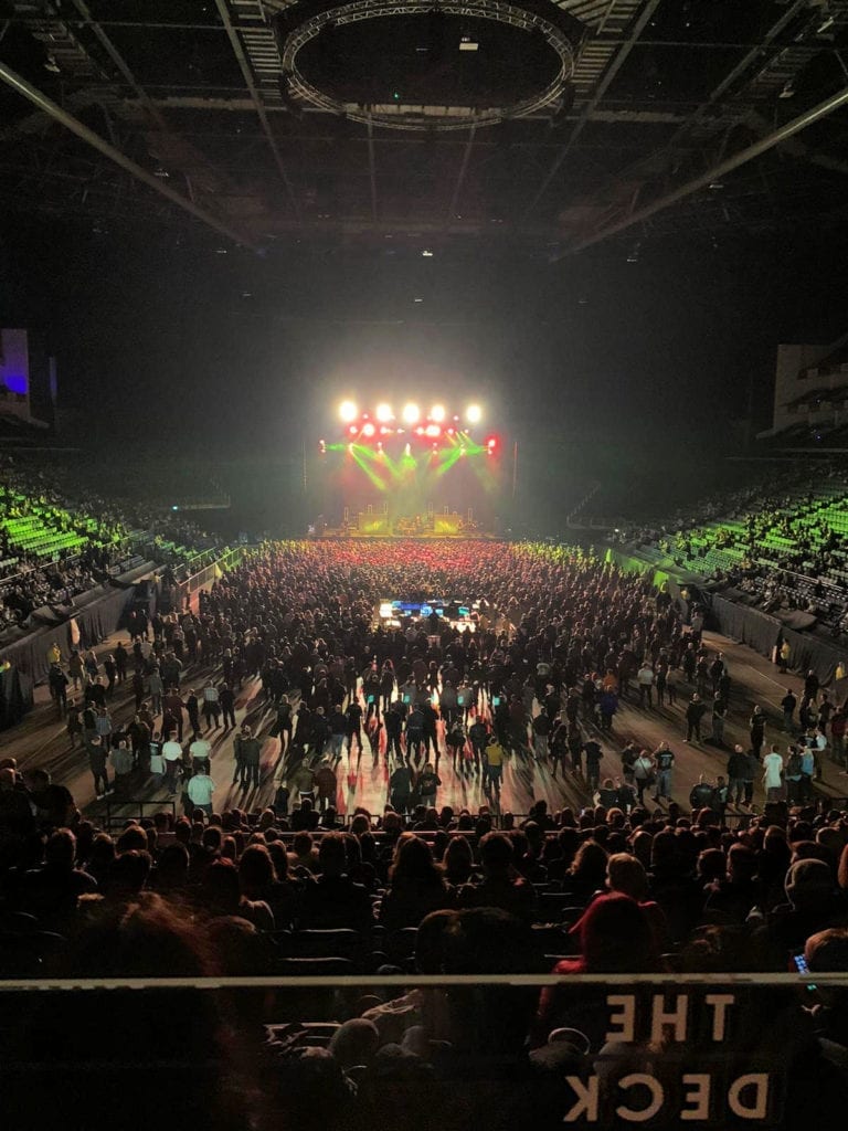 Picture of stage and crowds for Alter Bridge live at the O2 in December 2019