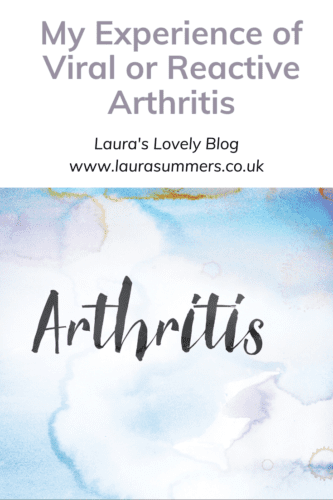 My experience or viral or reactive arthritis Pinterest pin