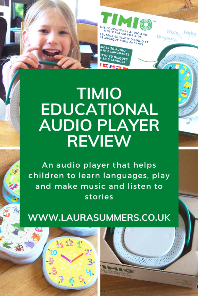 Review & Giveaway: TIMIO - the educational audio and music player for kids  - Five Little Doves