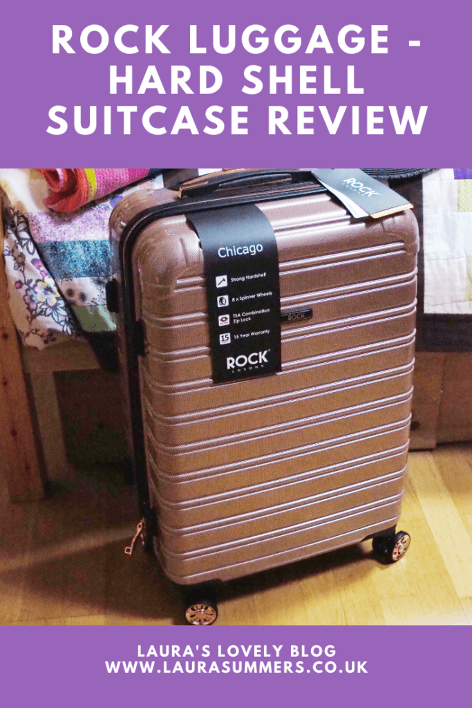 Rock Luggage - Hard Shell Suitcase Review. A review of the rose pink hardshell suitcase from Rock Luggage. Lovely to look at lots of organisational pockets and security features. 