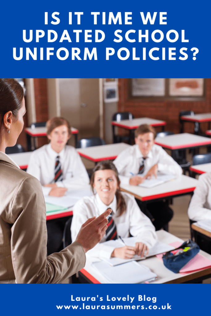 Is it Time We Updated School Uniform Policies? Why are school uniform policies so formal is it time they were updated for modern times. Do children really need expensive blazers and ties and uniforms with logos on?