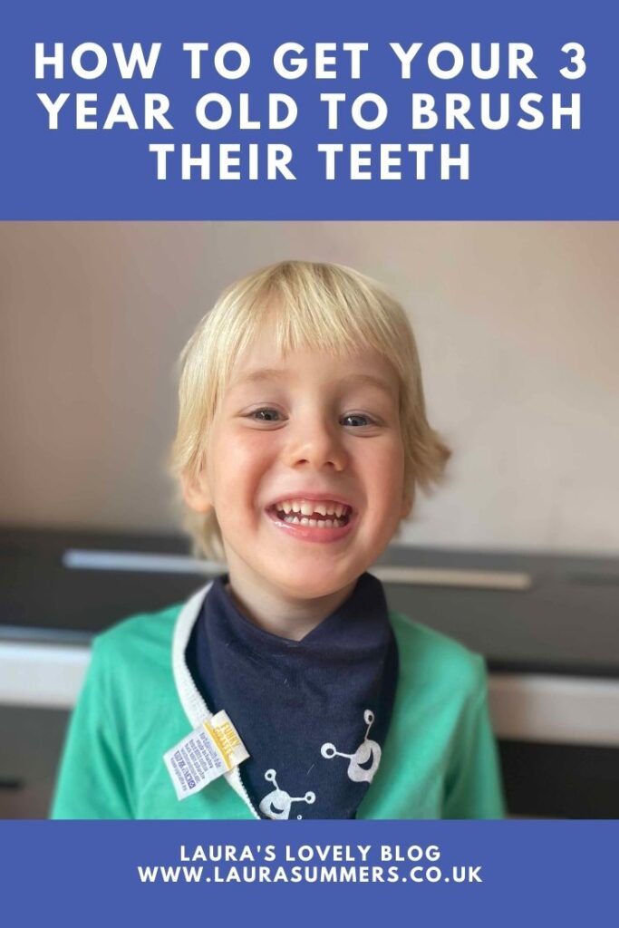 How To Get Your 3 Year Old To Brush Their Teeth. We've had terrible troubles getting our 3 year old to brush his teeth. It's been an uphill struggle. We've tried lots of things, so I thought I would try what we have tried and what worked and what didn't work. 