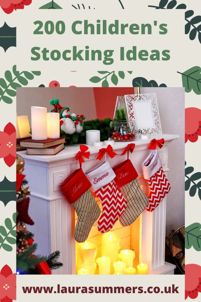 200 Children's Stocking Ideas. Stuck on what to put in your child's Christmas stocking? Here are 200 ideas. Full of ideas to help you and inspire with your Christmas shopping. 